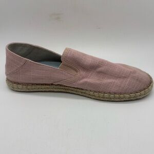 Olukai Kaula Pa'a Kapa Womens Size 9 EU 39 Pink Linen Slip On Step In Flat